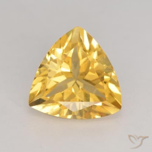 2.11ct Натуральный Среднее золото Цитрин, Триллион, VVS-VS, Photo A