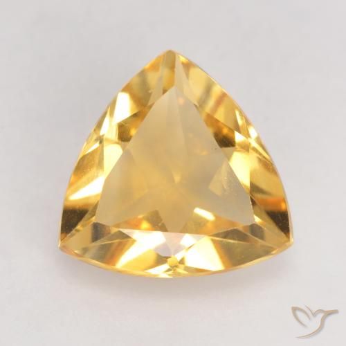 1.99ct Натуральный Яркое золото Цитрин, Триллион, VVS-VS