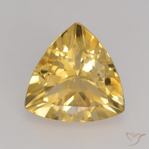 2.15ct Натуральный Среднее золото Цитрин, Триллион, VVS-VS