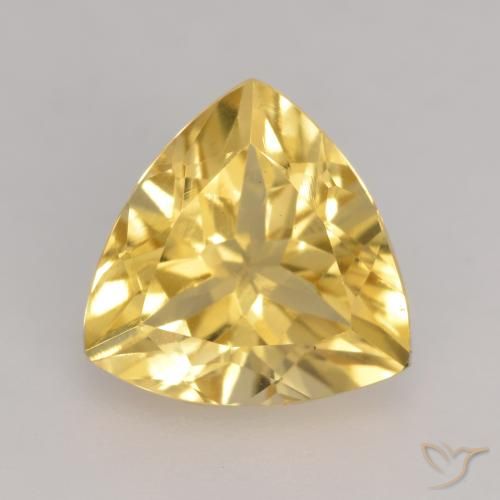 2.06ct Натуральный Золотой Цитрин, Триллион, VVS-VS