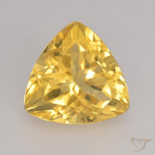 2.42ct Натуральный Среднее золото Цитрин, Триллион, VVS-VS