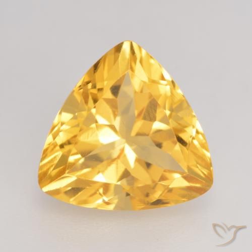 2.47ct Натуральный Среднее золото Цитрин, Триллион, VVS-VS