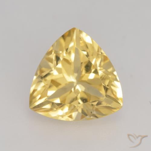 2.34ct Натуральный Золотой Цитрин, Триллион, VVS-VS