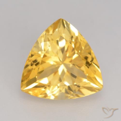 2.35ct Натуральный Среднее золото Цитрин, Триллион, VVS-VS