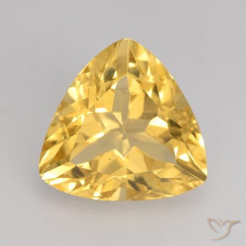 2.34ct Натуральный Среднее золото Цитрин, Триллион, VVS-VS