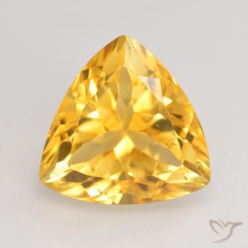 2.58ct Натуральный Среднее золото Цитрин, Триллион, VVS-VS