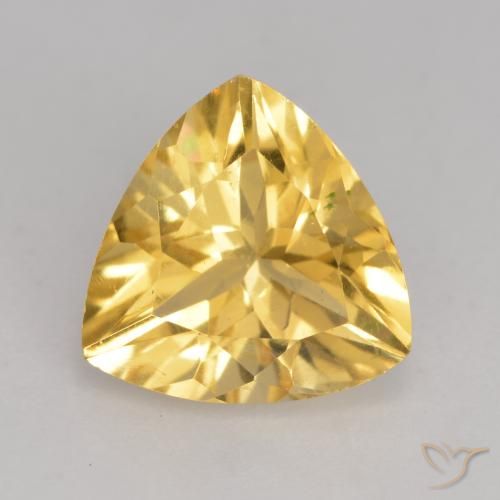 2.03ct Натуральный Средний золотой Цитрин, Триллион, VVS-VS