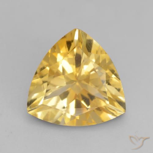 2.27ct Натуральный Средний золотой Цитрин, Триллион, VVS-VS