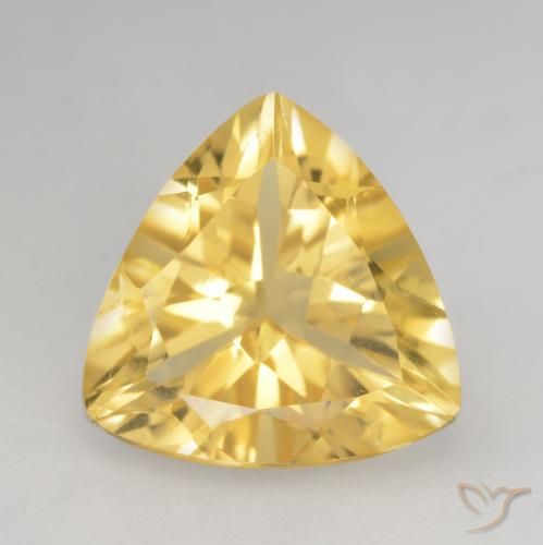 2.18ct Натуральный Среднее золото Цитрин, Триллион, VVS-VS