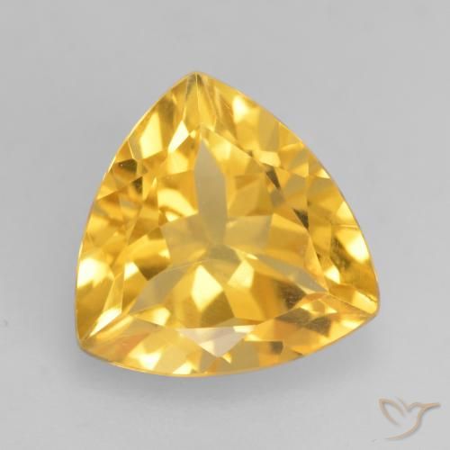 2.38ct Натуральный Яркое золото Цитрин, Триллион, VVS-VS
