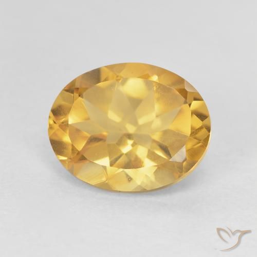 3.23ct Натуральный Яркое золото Цитрин, Овал, VVS-VS