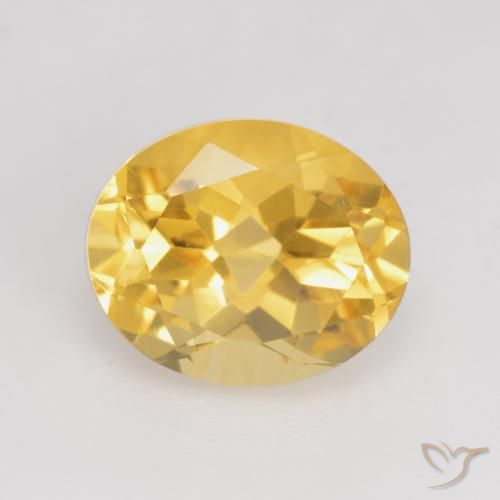 3.56ct Натуральный Яркое золото Цитрин, Овал, VVS-VS