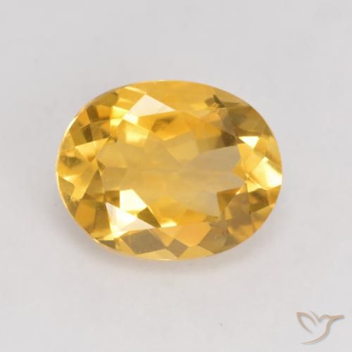 3.13ct Натуральный Яркое золото Цитрин, Овал, VVS-VS