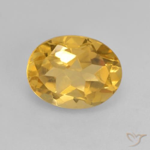 1.91ct Натуральный Золотисто-оранжевый Цитрин, Овал, VVS-VS