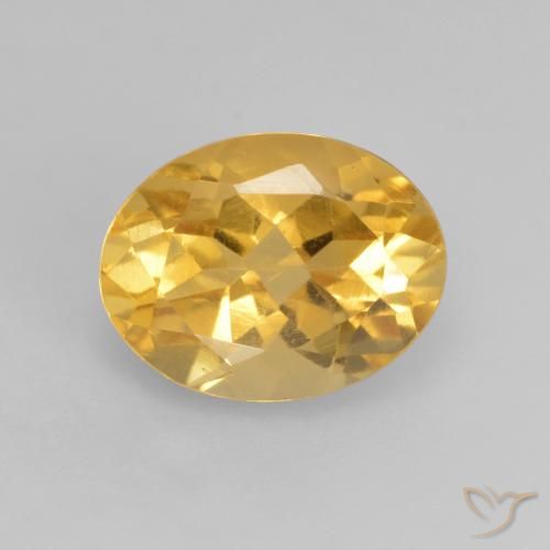 2.02ct Натуральный Золотисто-оранжевый Цитрин, Овал, VVS-VS