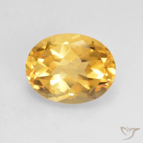 1.93ct Натуральный Яркое золото Цитрин, Овал, VVS-VS