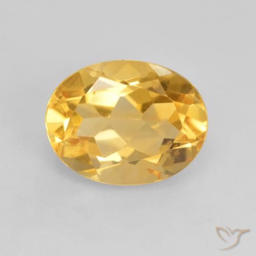 1.86ct Натуральный Яркое золото Цитрин, Овал, VVS-VS