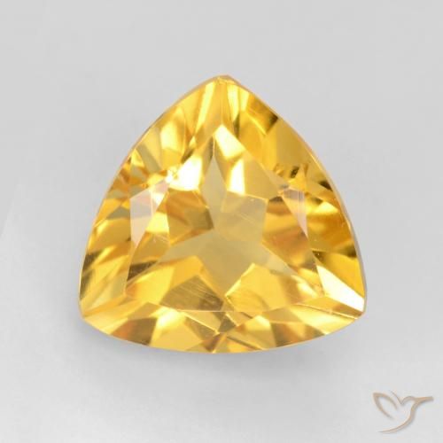1.83ct Натуральный Яркое золото Цитрин, Триллион, VVS-VS