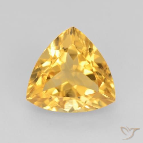 1.72ct Натуральный Яркое золото Цитрин, Триллион, VVS-VS
