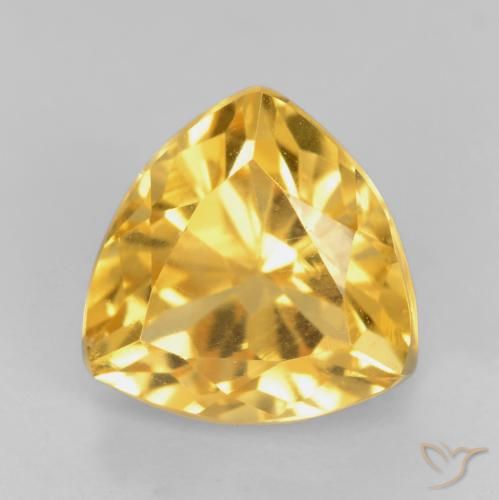 1.81ct Натуральный Золотой Цитрин, Триллион, VVS-VS