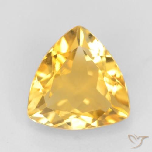 1.54ct Натуральный Top Gold Цитрин, Триллион, VVS-VS