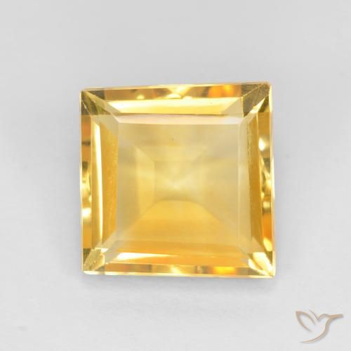 3.02ct Натуральный Top Gold Цитрин, Квадрат, Чистота VS