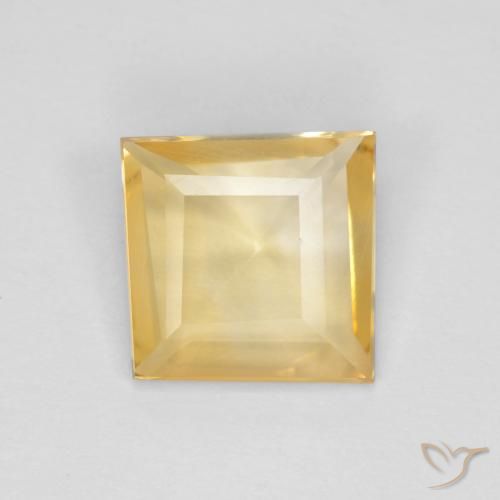 1.17ct Натуральный Золотой Цитрин, Квадрат, Чистота VS