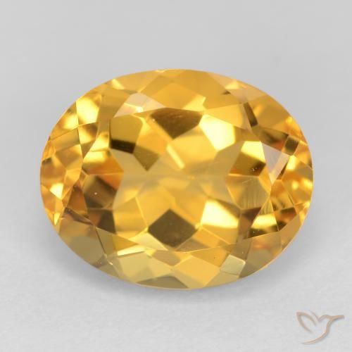 3.71ct Натуральный Темно-золотой апельсин Цитрин, Овал, Чистота VS