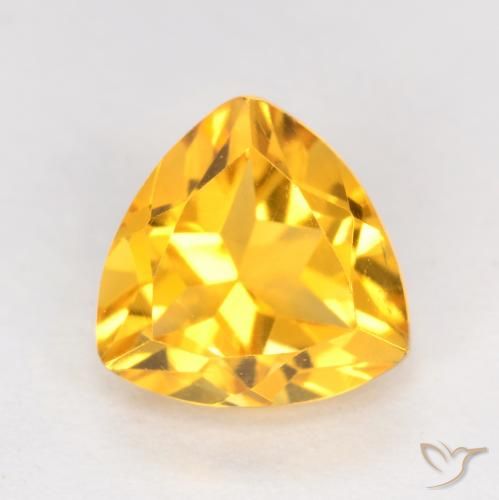 1.21ct Натуральный Яркое золото Цитрин, Триллион, Чистота VS