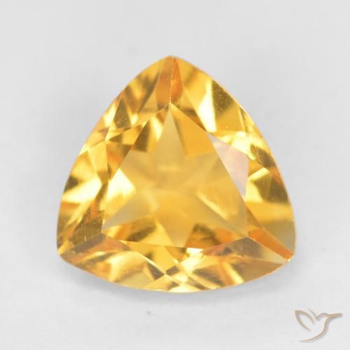 1.07ct Натуральный Яркое золото Цитрин, Триллион, Чистота VS