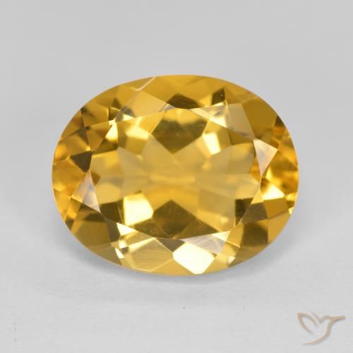 4.22ct Натуральный Глубокое золото Цитрин, Овал, VVS-VS