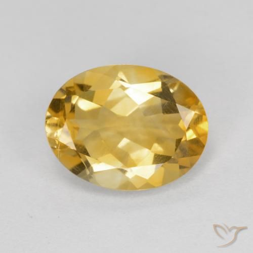 1.62ct Натуральный Средний золотой Цитрин, Овал, VS-SI