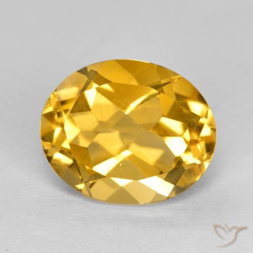 3.72ct Натуральный Глубокое золото Цитрин, Овал, VVS-VS