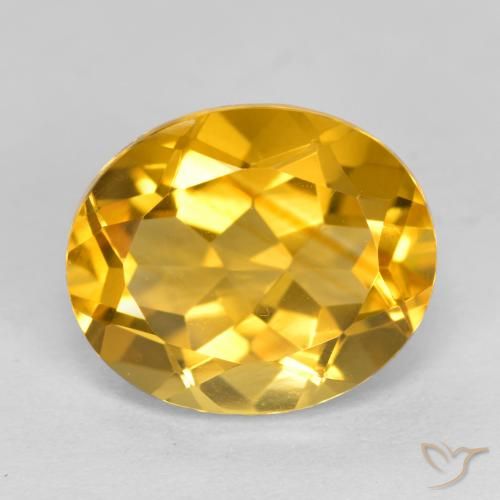 4.67ct Натуральный Глубокое золото Цитрин, Овал, VVS-VS