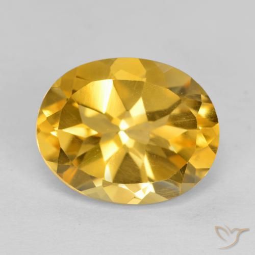 3.67ct Натуральный Глубокое золото Цитрин, Овал, VVS-VS