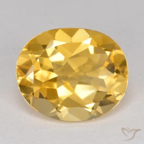 4.13ct Натуральный Золотисто-оранжевый Цитрин, Овал, Чистота VS