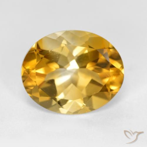 4.18ct Натуральный Глубокое золото Цитрин, Овал, VVS-VS
