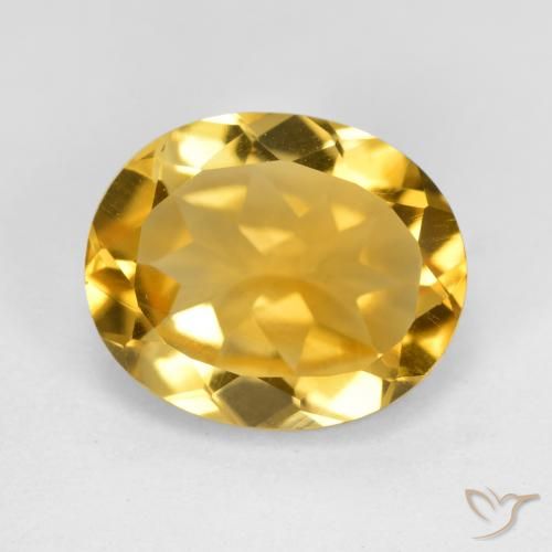 4.34ct Натуральный Глубокое золото Цитрин, Овал, VVS-VS