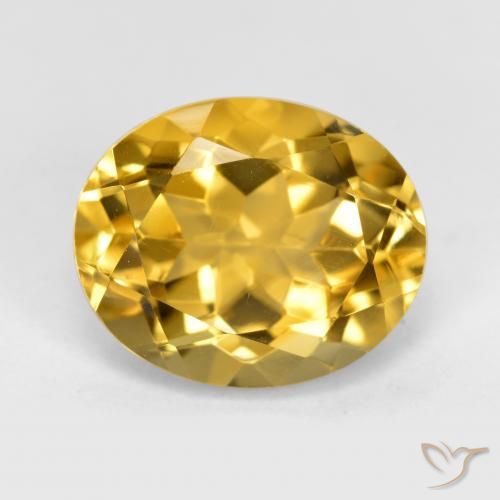 4.62ct Натуральный Глубокое золото Цитрин, Овал, VVS-VS
