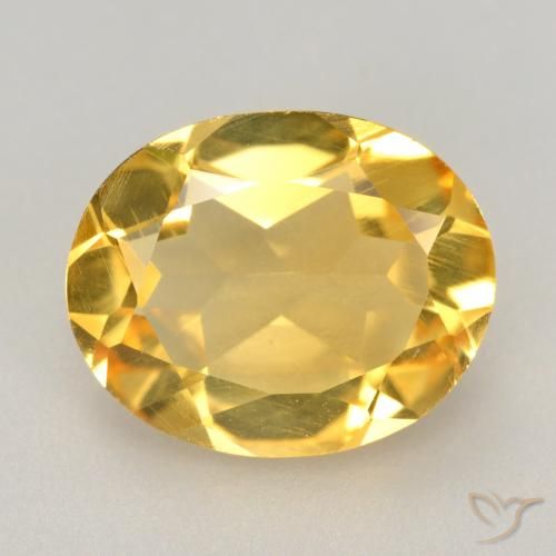 2.71ct Натуральный Золотисто-оранжевый Цитрин, Овал, VVS-VS