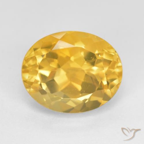 5.64ct Натуральный Среднее золото Цитрин, Овал, VVS-VS
