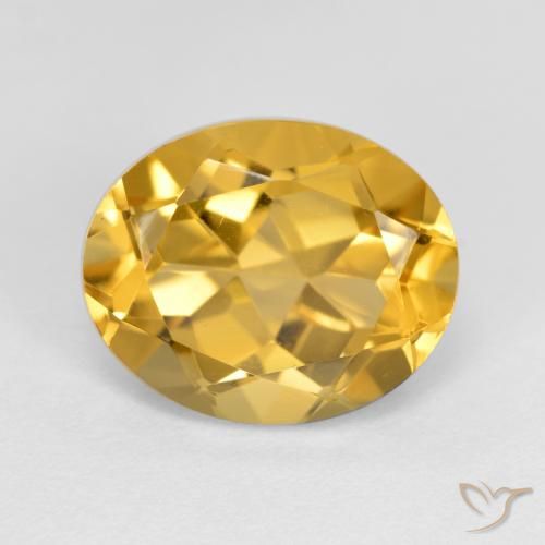 3.61ct Натуральный Темно-золотой апельсин Цитрин, Овал, Чистота VVS