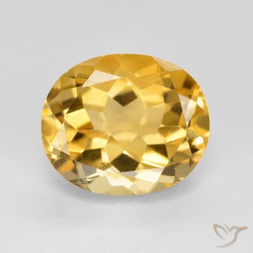 3.57ct Натуральный Темно-золотой апельсин Цитрин, Овал, Чистота VVS