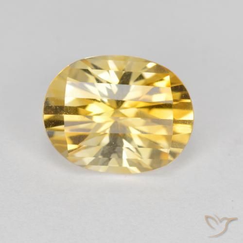 2.51ct Натуральный Золотой Цитрин, Овал, Чистота VVS