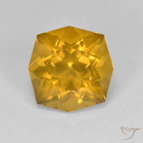3.72ct Натуральный Золотисто-Апельсиновый Цитрин, причудливая, VVS-VS