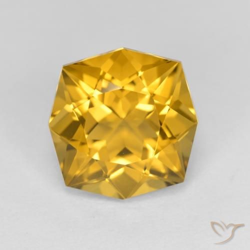 3.97ct Натуральный Золотисто-Апельсиновый Цитрин, причудливая, VVS-VS