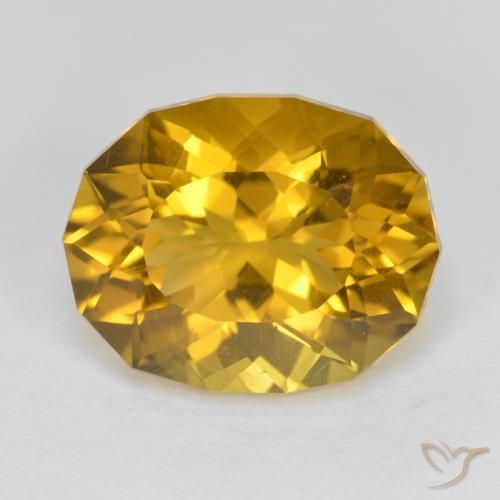 4.09ct Натуральный Среднее золото Цитрин, причудливая, Чистота VS