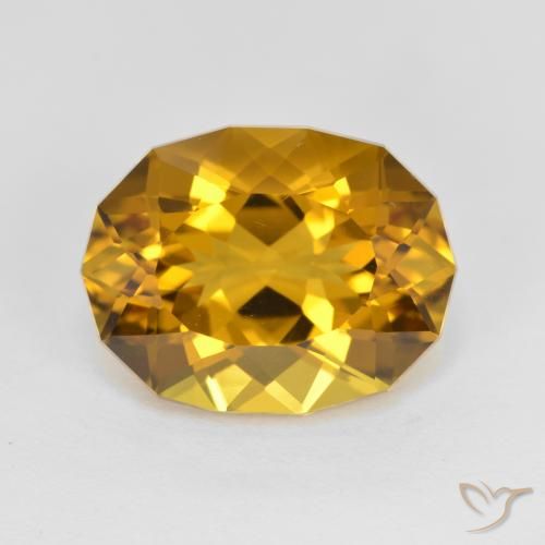 5.48ct Натуральный Коричневато-золотой Цитрин, причудливая, Чистота VVS