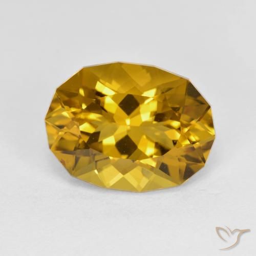 4.37ct Натуральный Среднее золото Цитрин, причудливая, Чистота VS