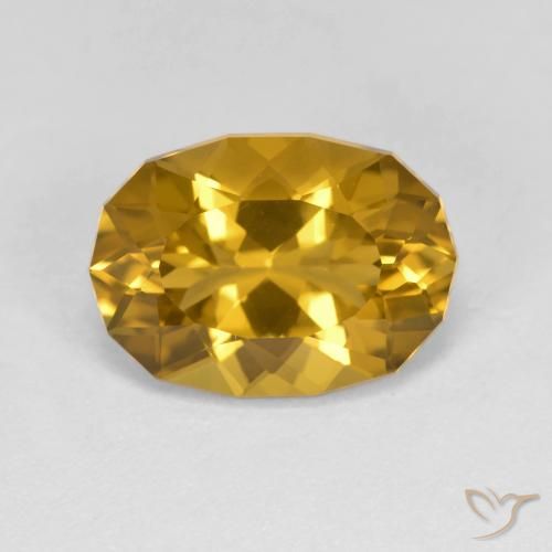3.37ct Натуральный Золотисто-Апельсиновый Цитрин, причудливая, Чистота VVS
